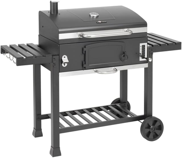 El Fuego Holzkohlegrill Smoker Ontario XXL Schwarz