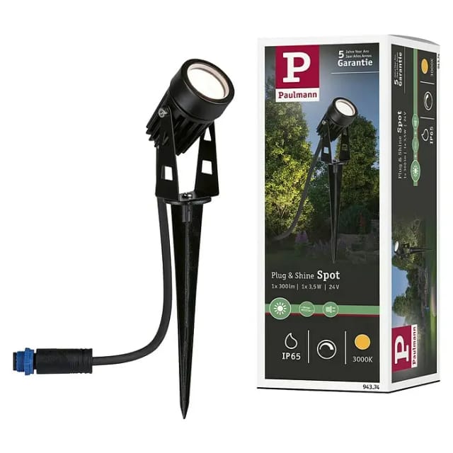 Paulmann Plug & Shine Spotleuchte IP65 3,5W Warmweiß