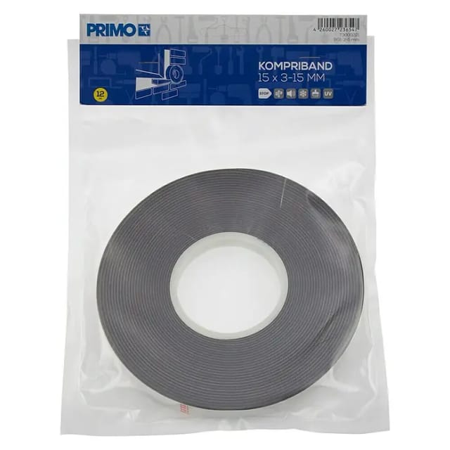 Kompriband 15 x 3 - 15 mm Länge 12 m