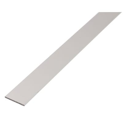 Flachstange Silber eloxiert 3 mm x 40 mm x 2000 mm