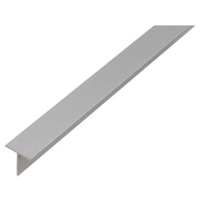 T-Profil Aluminium 15 mm x 15 mm x 2.000 mm Silber