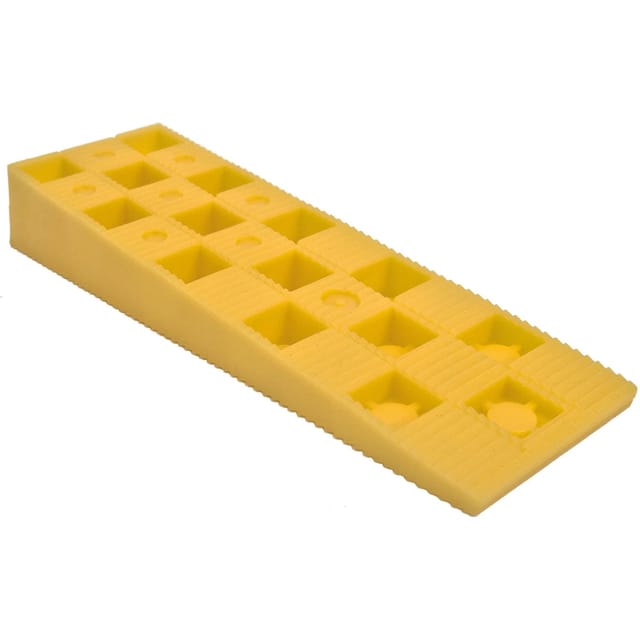 6 Keile pro Hänger 150 x 45 x 25 mm Gelb
