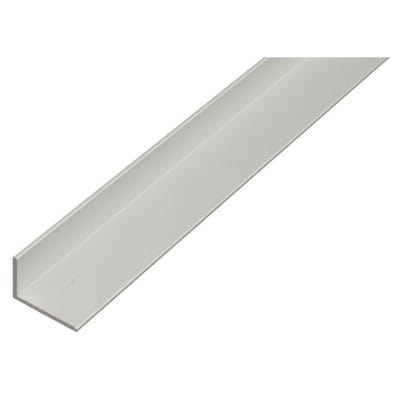 Winkelprofil ungleichschenklig Aluminium 30 mm x 50 mm x 2.000 mm Silber