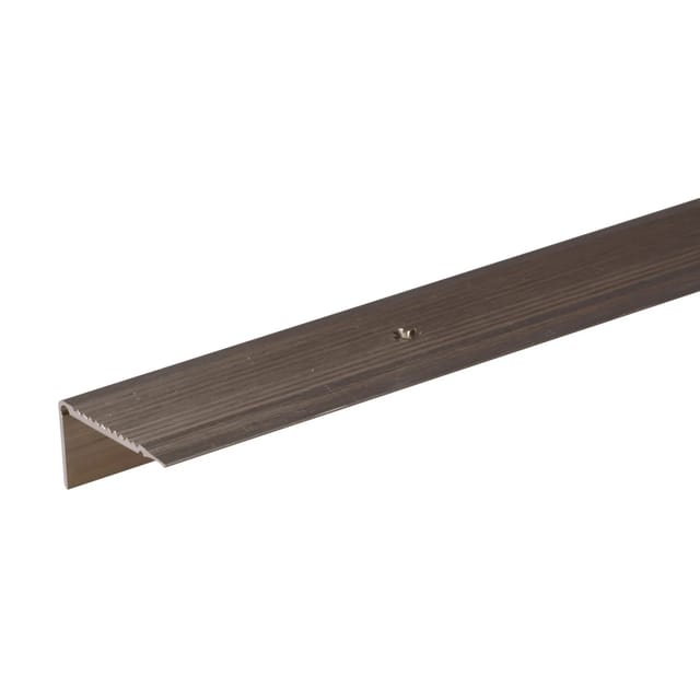 Treppenkantenprofil Aluminium 23 mm x 45 mm x 1.000 mm Bronze