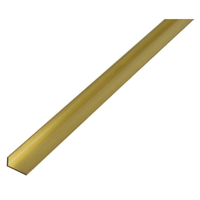 Winkelprofil ungleichschenklig Messing 15 mm x 30 mm x 1.000 mm