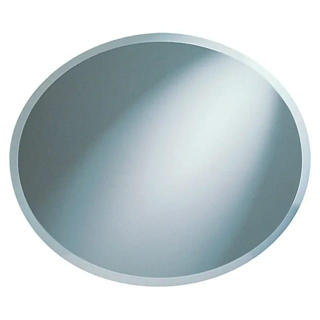 Kristall-Form Facettenspiegel Nora Oval 60 cm x 50 cm mit C-Kante
