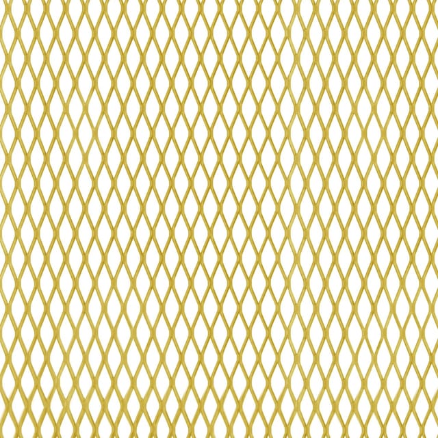 Streckmetallblech Alu Gold 600 mm x 1000 mm x 1,6 mm