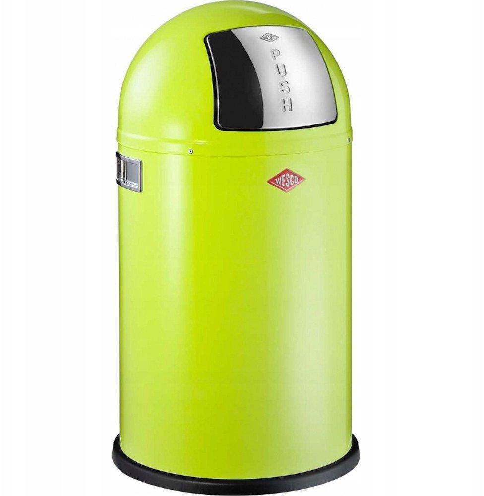 Wesco Pushboy Junior Abfalleimer Grün Lime Stahl