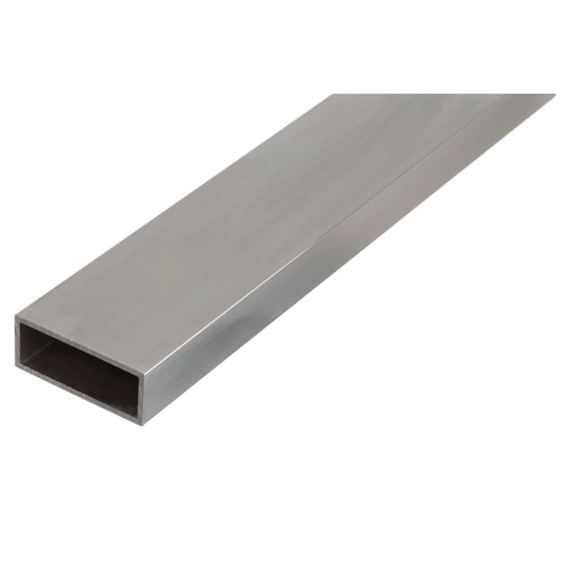 Rechteckrohr Silber eloxiert 20 mm x 50 mm x 1000 mm