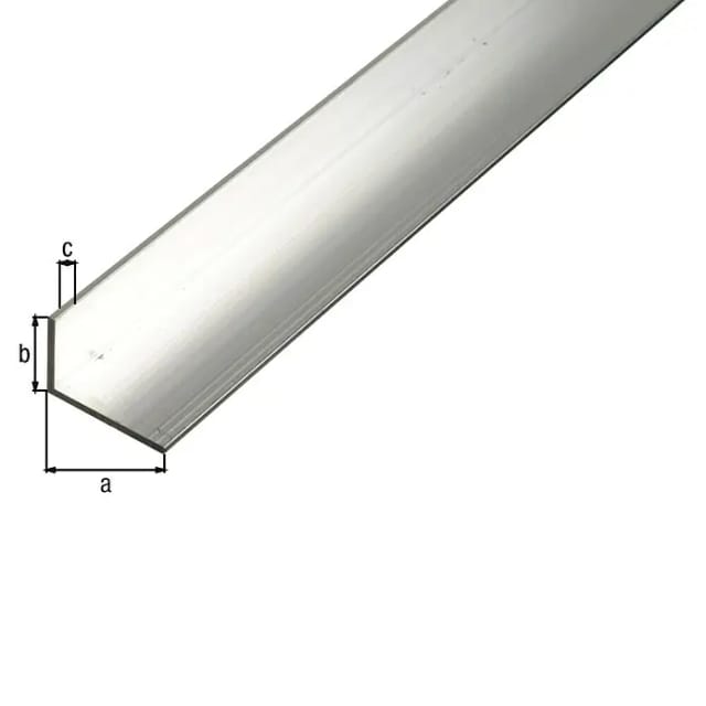 Winkelprofil ungleichschenklig Aluminium 20 mm x 40 mm x 1.000 mm