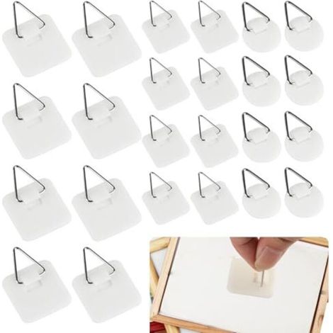 45 Selbstklebende Wandhaken, Bilderhaken Zum Aufhängen Von Bildern, Unsichtbare Bilderhaken Zum Aufhängen Von Fotos (ohne Bohren), Selbstklebende Haken Zum Aufhängen Von Bildern