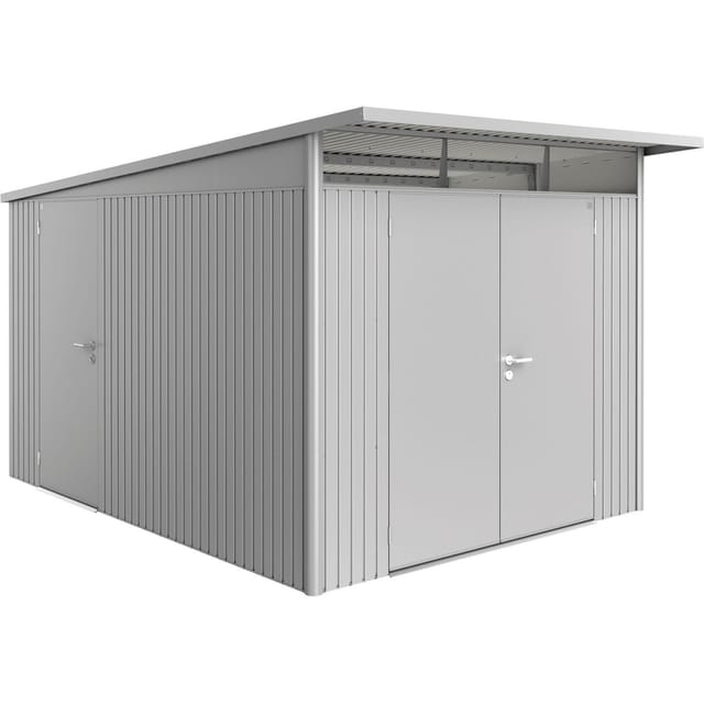 Biohort Metall-Gerätehaus AvantGarde Gr. A8 silber-metallic Doppeltür