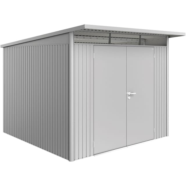 Biohort Metall-Gerätehaus AvantGarde Gr. A7 silber-metallic Doppeltür