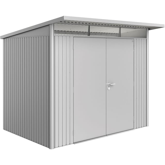 Biohort Metall-Gerätehaus AvantGarde Gr. A5 silber-metallic Doppeltür