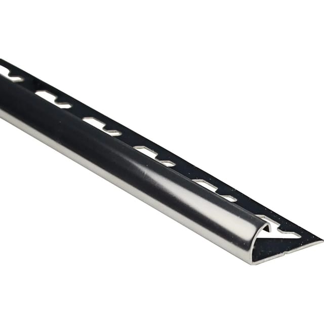 Viertelkreis-Abschlussprofil Edelstahl poliert 10 mm x 1 m