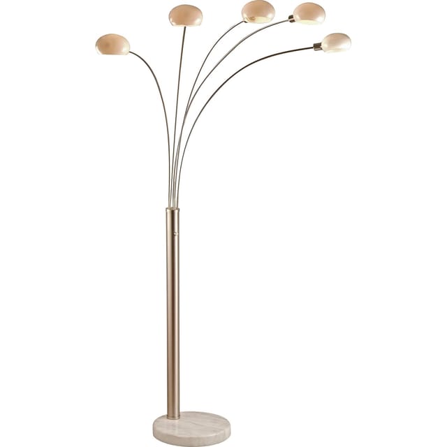 Globo Stehleuchte Classic Style Nickel Matt 210 cm