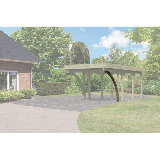Karibu Einfahrtbogen 2er-Set für Einzelcarport Classic + Premium FSC®