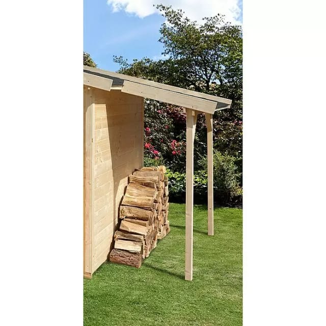 Weka Schleppdach Typ 1 120 cm x 230 cm Natur