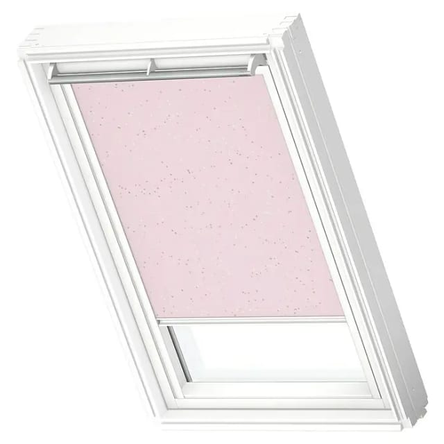Velux Verdunkelungs-Rollo Manuell DKL C06 4659SWL mit Sterne 55 cm x 118 cm Rosa