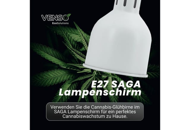 Venso E27 Lampenschirm SAGA Schwarz
