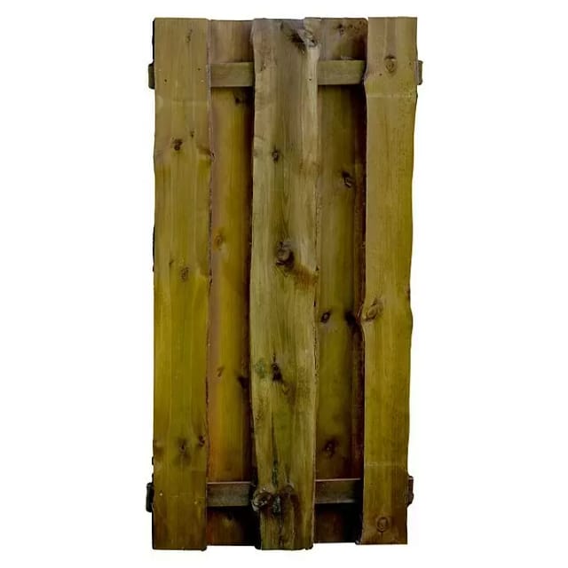 T & J Zaunelement aus Seeland-Serie Braun 180 cm x 90 cm