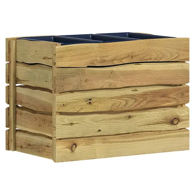 T & J Hochbeet Herlev Lärche Natur 80 cm x 108 cm x 64 cm