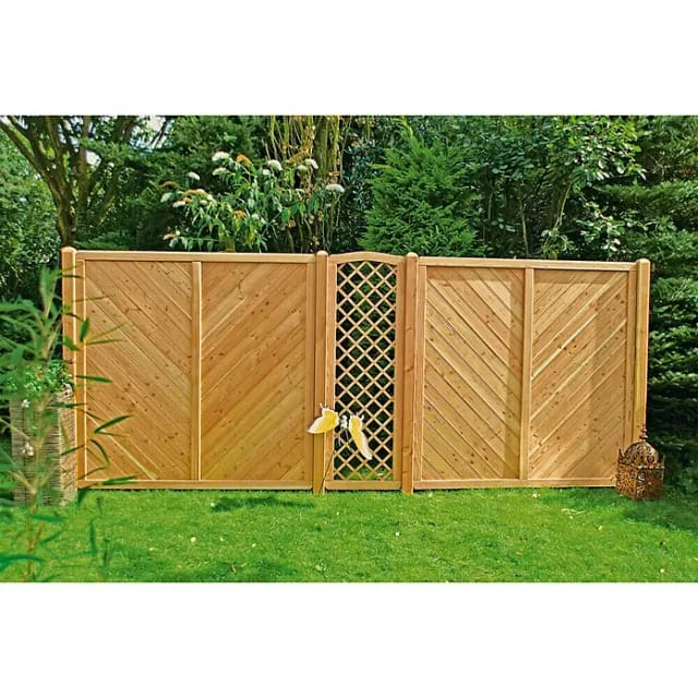 T & J Sichtschutzzaun Classico Douglasie 180 x 180 cm
