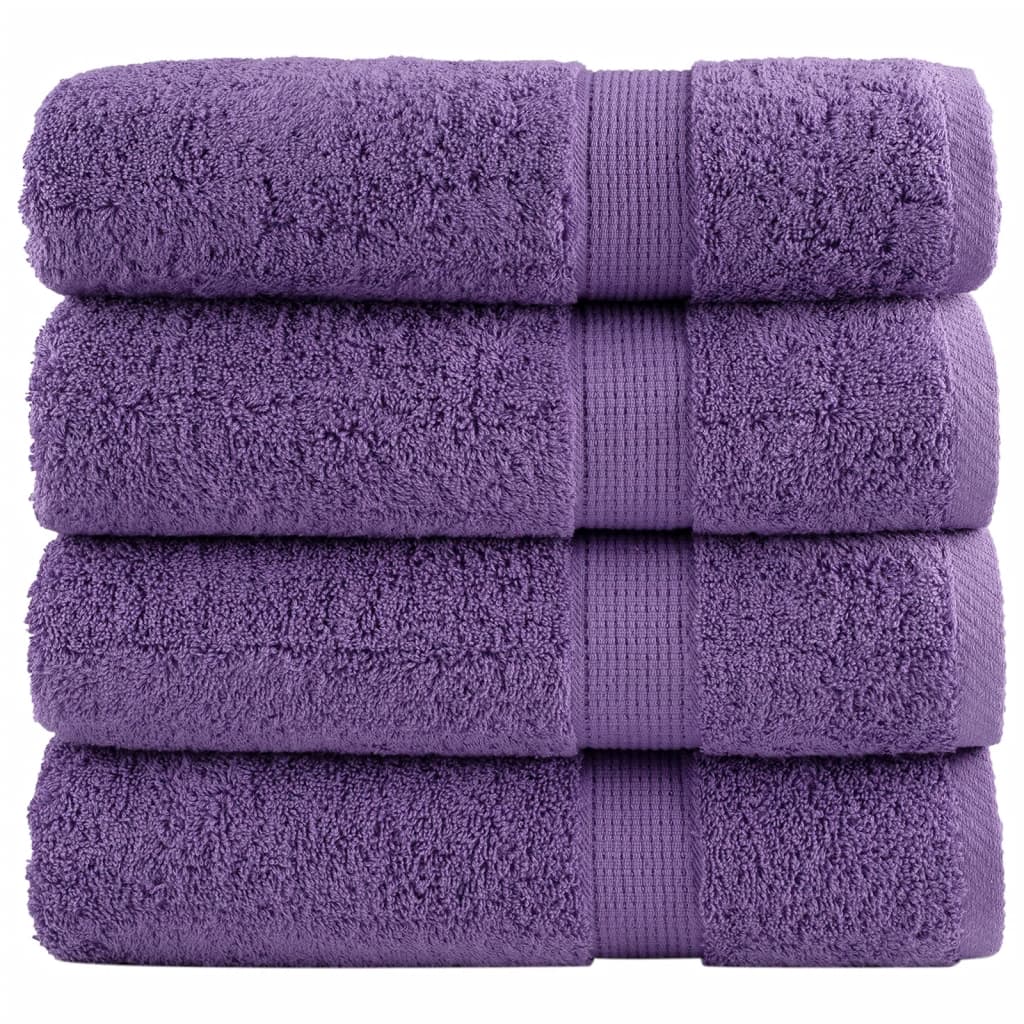 Premium-handtücher Solund 4 Stk. Lila 50x100 Cm 600 G/m²