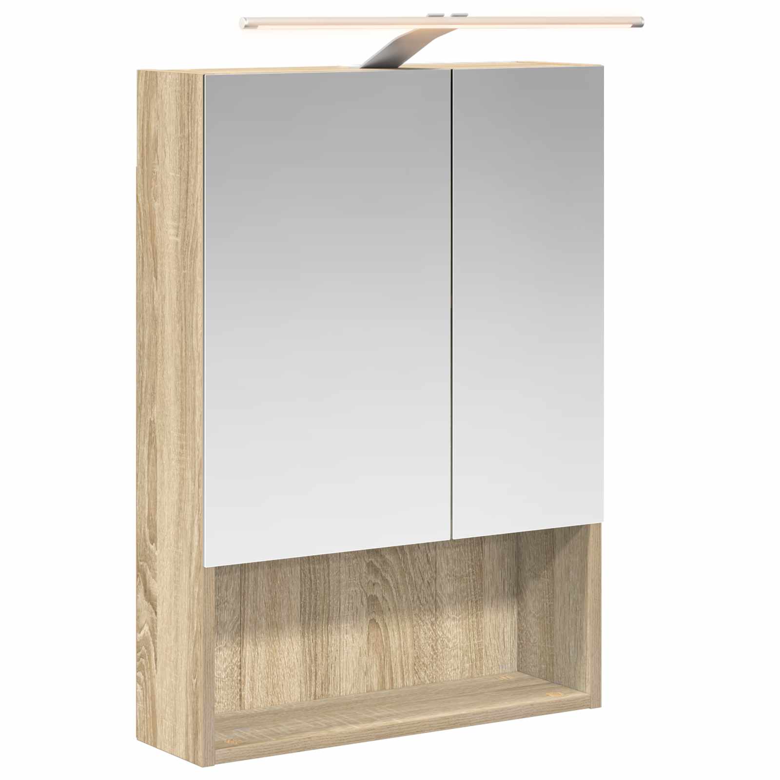 Maison Exclusive - Badezimmerspiegelschrank Sonoma-eiche 50 X 14,