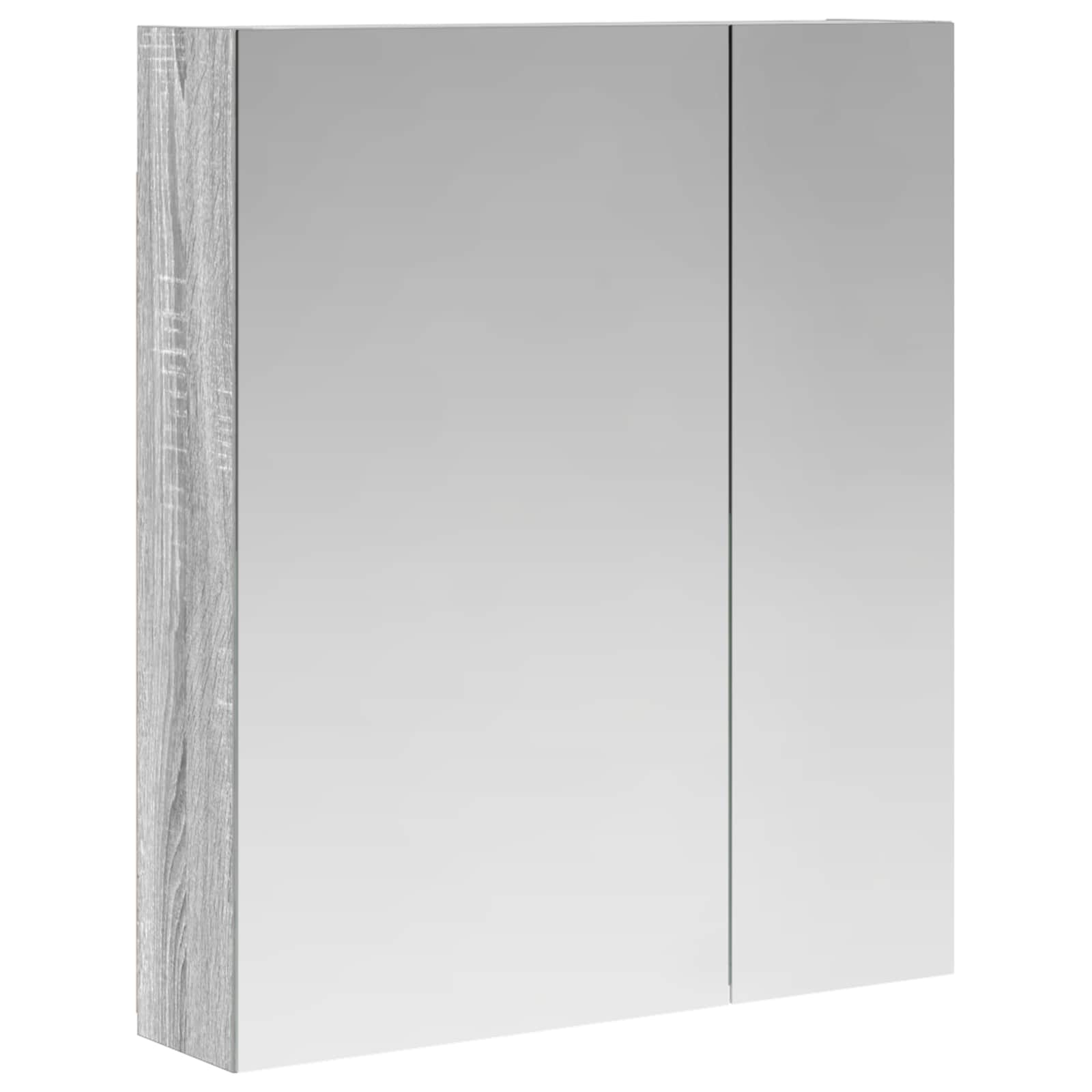 Maison Exclusive - Badezimmerspiegelschrank Graues Sonoma 60 X 14