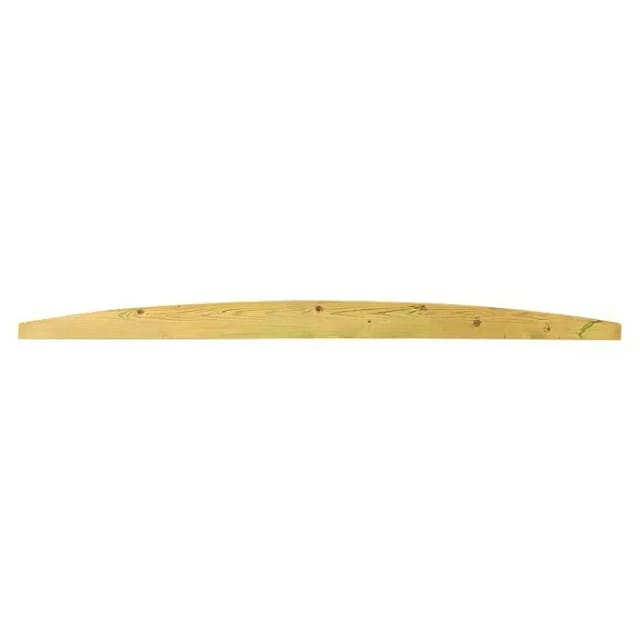 T & J Zaunmodul-System Trelleborg Bogenbrett 180 x 12/6 x 2,8 cm