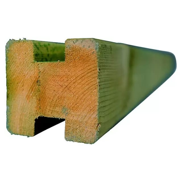 T & J Zaunmodul-System Trelleborg Mittelpfosten 9 x 9 x 210 cm