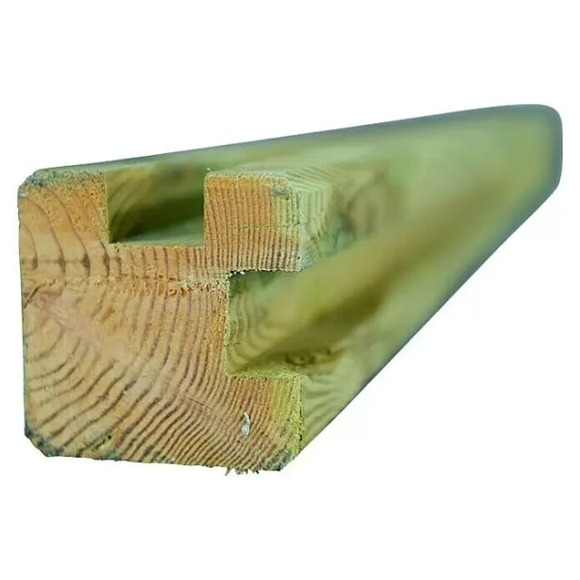 T & J Zaunmodul-System Trelleborg Eckpfosten 9 x 9 x 210 cm
