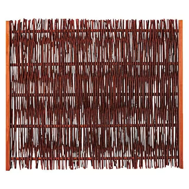 T & J Weidengeflechtzaun Fuego mit seitlichem Rahmen 120 cm x 100 cm
