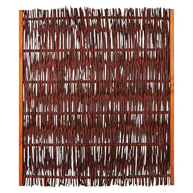 T & J Weidengeflechtzaun Fuego mit seitlichem Rahmen 120 cm x 140 cm