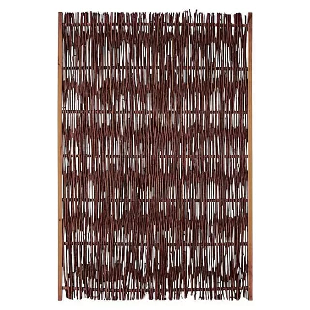 T & J Weidengeflechtzaun Fuego mit seitlichem Rahmen 120 cm x 180 cm