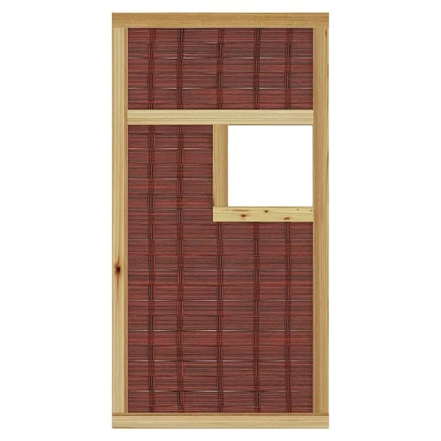 T & J Weidengeflechtzaun Labo-3D Fenster mittig 94 x 180 cm