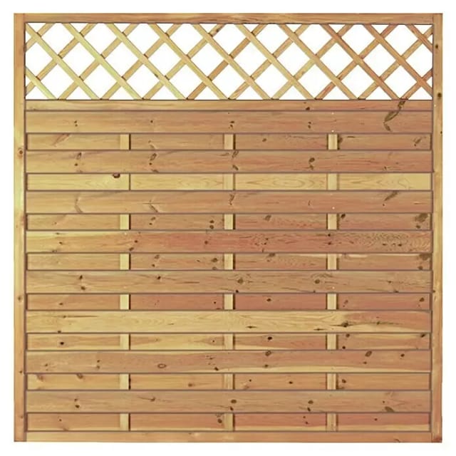 T & J Sichtschutzzaun Maxi-Massiv-Ranki Grün 180 x 180 cm