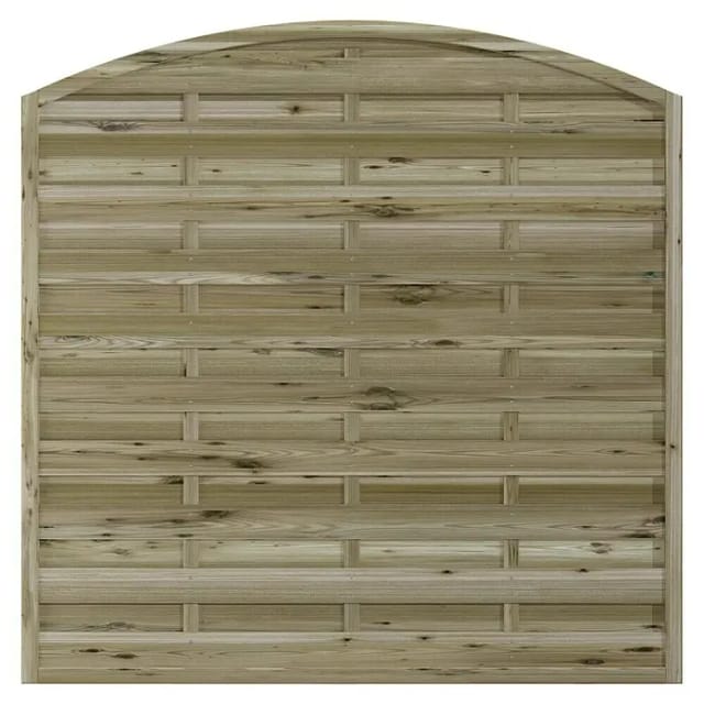 T & J Sichtschutzzaun Maxi-Bogen-Serie Grün 180 x 180/160 cm