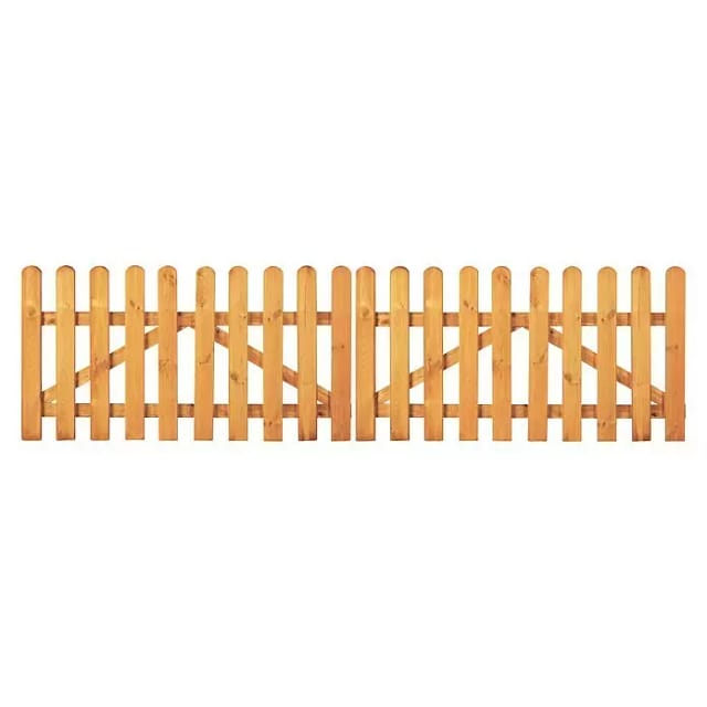 T & J Tor für Gartenzaun Gerade 300 cm x 100 cm Grün