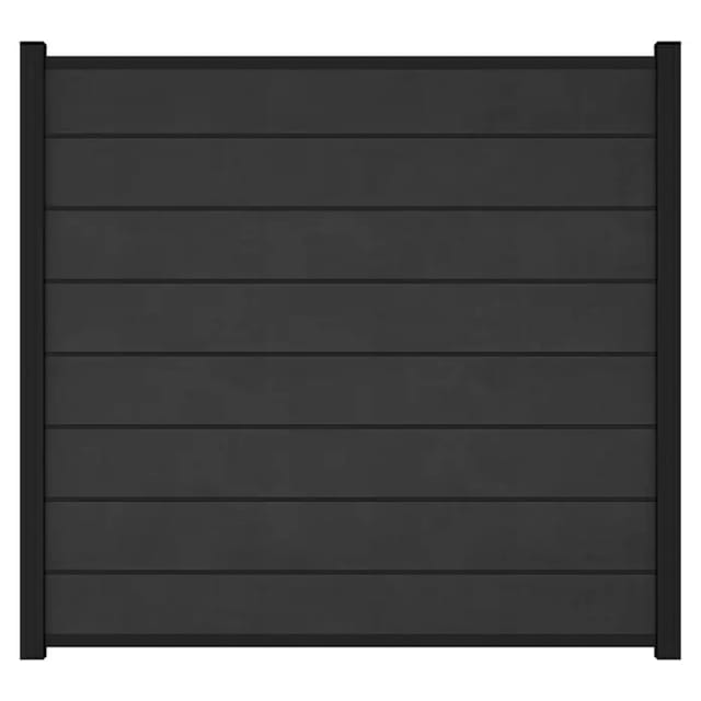 T & J WPC-Steckzaunsystem Zaunset Gotland-Serie Anthr./Anthr. 180 x 175 cm