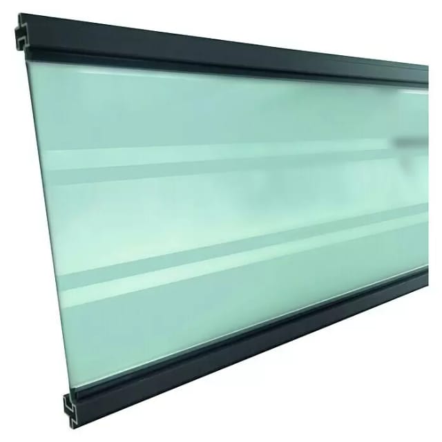 T & J Glasfüllung Gotland-Serie Anthrazit 6 x 206 x 1793 mm