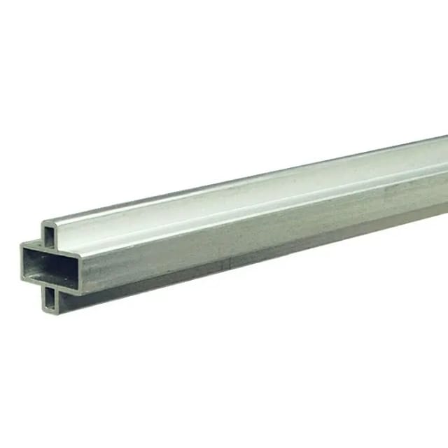 T & J Design-Zwischenleiste Gotland-Serie Aluminium Silber 20 x 10 x 1795 mm
