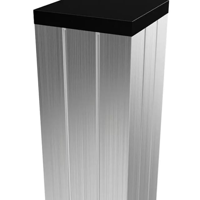 T & J Aluminium-Pfosten Gotland/Tjörn- Serie Silber 68 x 68 x 1800 mm
