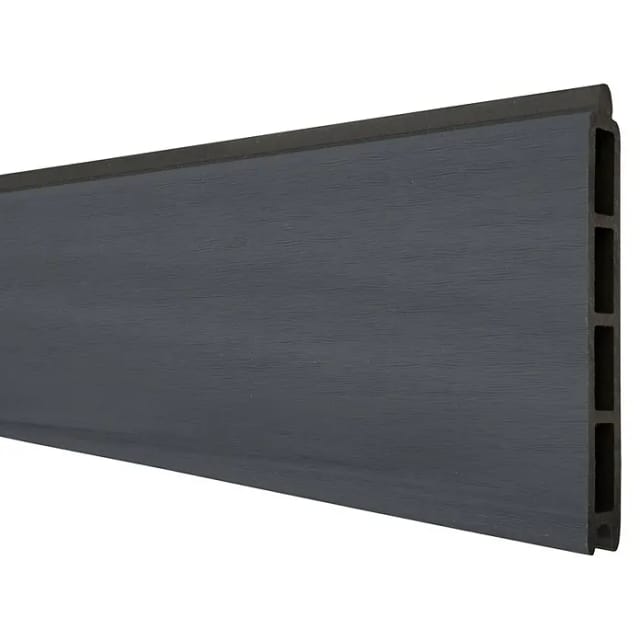 GroJa Steckzaun Füllung Solid 180 cm x 15 cm x 1,9 cm Steingrau