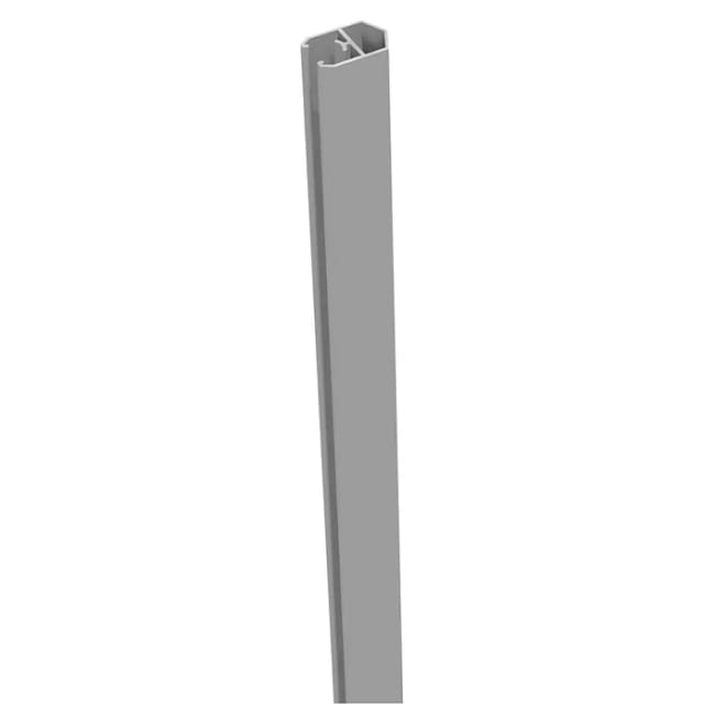 GroJa Abschlussprofil 180 cm Silbergrau
