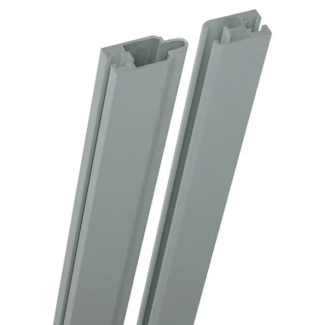 GroJa Adapterleisten Set inkl. Bürstendichtung 180 cm Silbergrau