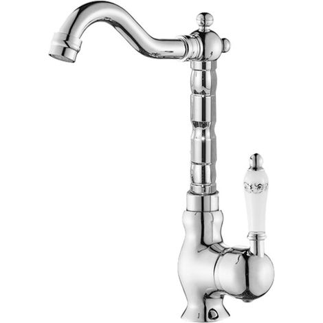 Retro-armatur (1-teilig) – Galvanisierte Oberfläche – Hochwertiges Design – Keramikgriff