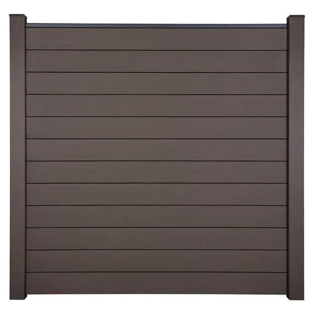 GroJa Steckzaun Solid Quadratisch 180 cm x 180 cm x 1,9 cm Terra