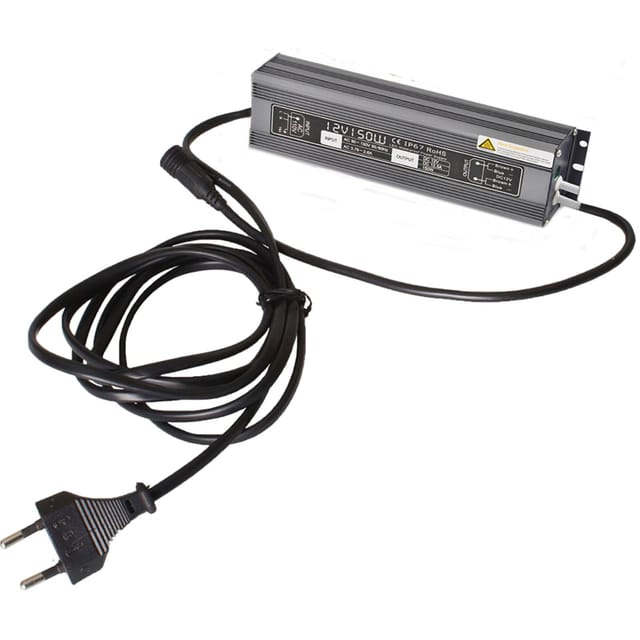 GroJa Trafo für bis zu 5 Lichtleisten 80 Watt IP67 Schwarz